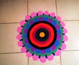 Rangoli: circlae kolam