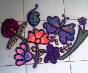Free Hand rangoli