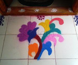 Free Hand rangoli