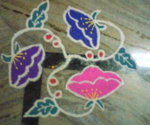 Rangoli: simple kolam