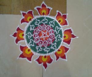 Simple rangoli