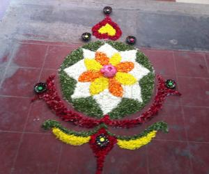 flowers rangoli