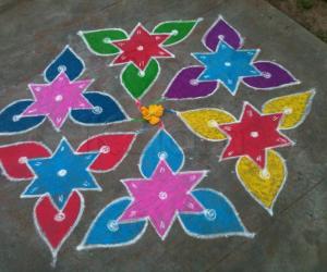 Rangoli: new year kolam