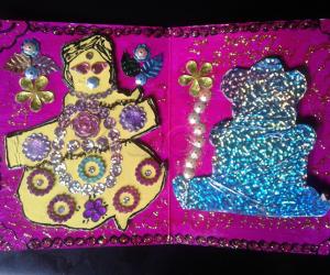 my work in a plain greeting card