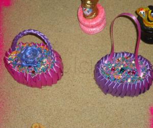 mysore sandal soap craft - flower bucket