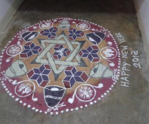 new year rangoli
