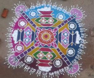 Rangoli: pongal rangoli-4
