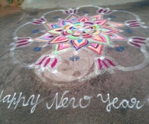 Rangoli: Freehand  rangoli