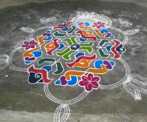Rangoli: My 100th kolam in ikolam