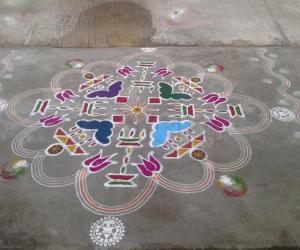 Chariot kolam