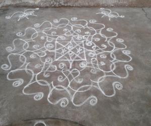 Freehand  rangoli