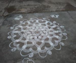 Rangoli: Star rangoli