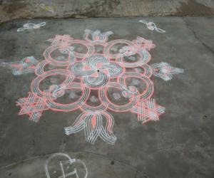 Swastik rangoli