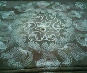 Rangoli: Sangu kolam