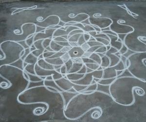 Star rangoli 