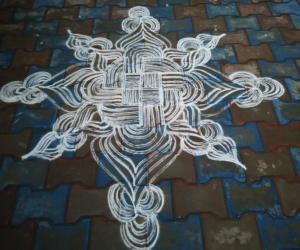 Swastik rangoli
