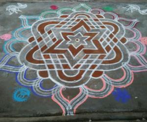 Aadi 2nd  sevvai Kolam 