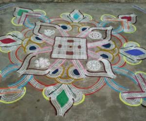 Aadi  3rd Friday kolam