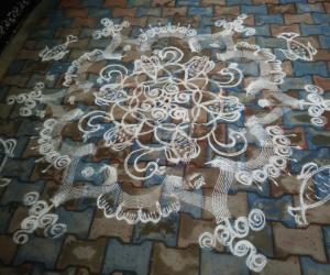 Rangoli: Fusion kolam