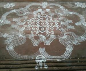 Simple Chikku   Kolam 