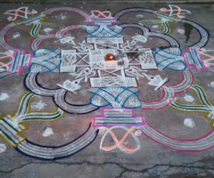 Aadi 5th Friday Kolam 