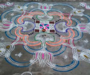 Aadi  5th Friday kolam