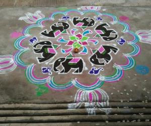 Varalakshmi POOJA  Kolam 
