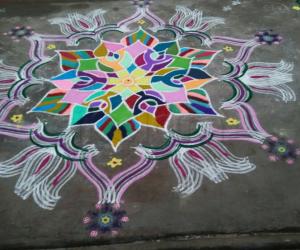 Rangoli: Colorful rangoli 