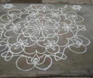Star rangoli 