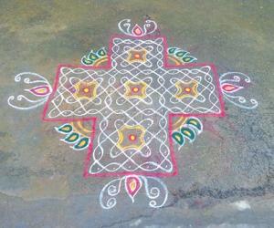 simple chikku kolam