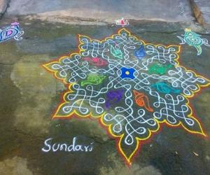 Rangoli: navratri