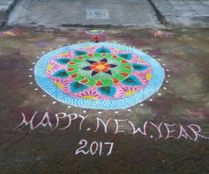 Rangoli: Happy 2017