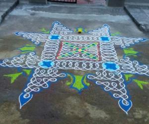 Rangoli: Margazhi day 5