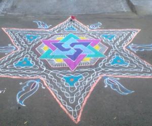 Rangoli: margazhi day 10