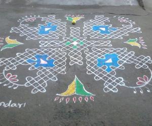 Rangoli: margazhi day 5