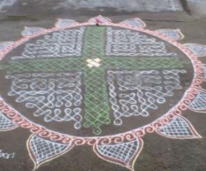 Rangoli: margazhi day 4