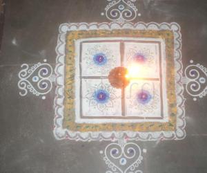 free hand rangoli