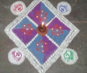 free hand rangoli