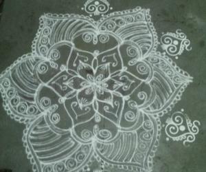 free hand rangoli