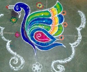 Rangoli: margazhi kolam
