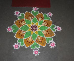 Rangoli: simple chikku kolam7-1