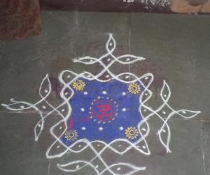 Rangoli: simple chikku kolam7-1