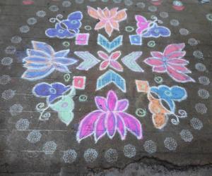 Rangoli: Lotus