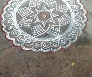 a simple and fast rangoli