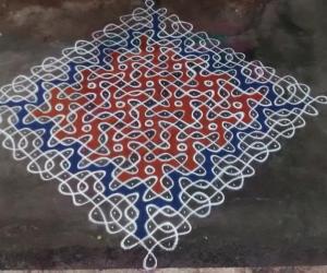 Rangoli: fusion kolam day 20