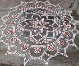 Rangoli: simple rangoli