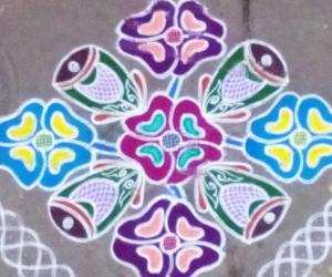 FREE HAND RANGOLI