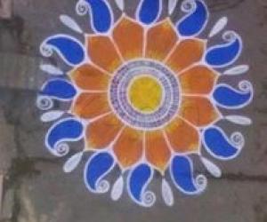 FREE HAND RANGOLI