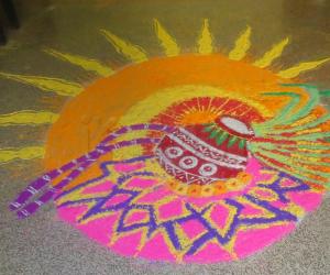 Pongal rangoli