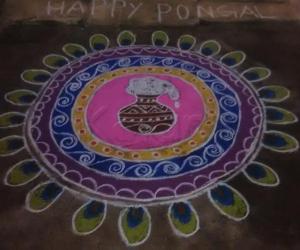 pongal pot kolam